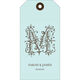 Simply Ornate Initial Large Vertical Hanging Gift Tags Image 3 of 3